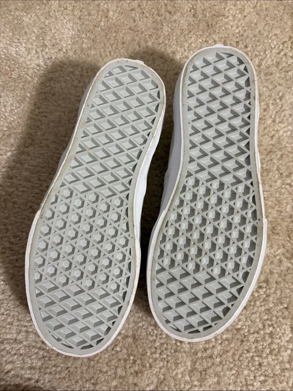 Vans Kids White Canvas Slip-On Sneakers